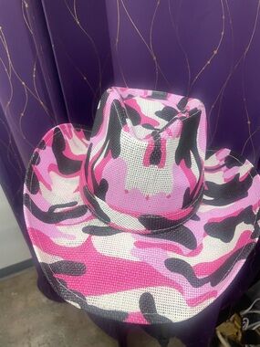 Pink Camo Cowboy Hat
